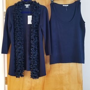 Alberto Makali 2-piece Cardigan set. New w/tags.